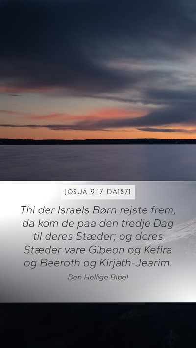 Josua 9:17 DA1871 Bible Verse Image