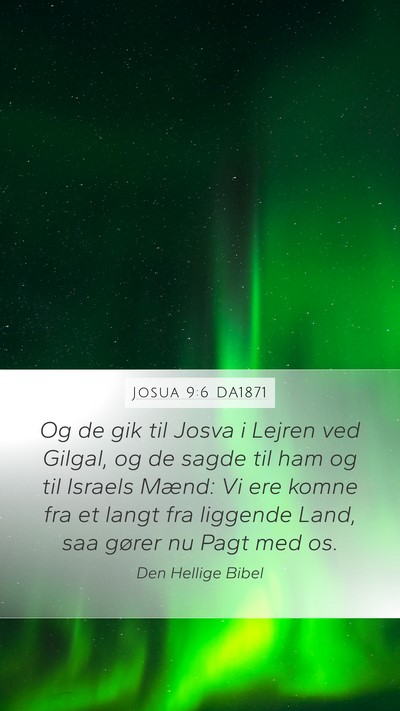 Josua 9:6 DA1871 Bible Verse Image
