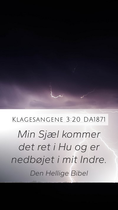 Klagesangene 3:20 DA1871 Bible Verse Image