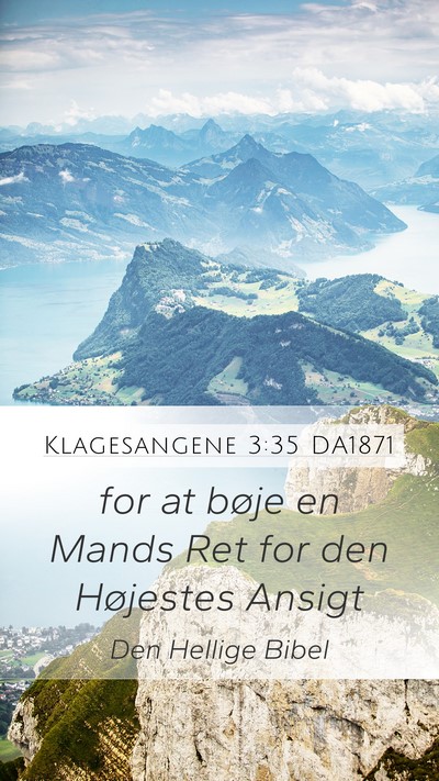 Klagesangene 3:35 DA1871 Bible Verse Image