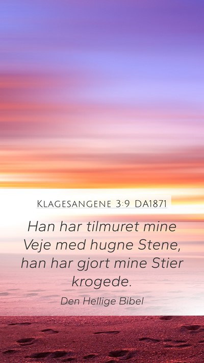 Klagesangene 3:9 DA1871 Bible Verse Image