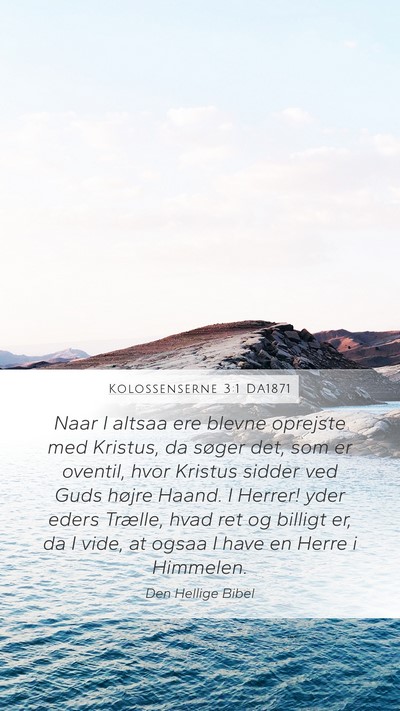 Kolossenserne 3:1 DA1871 Bible Verse Image
