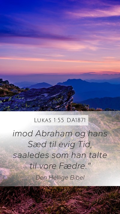 Lukas 1:55 DA1871 Bible Verse Image