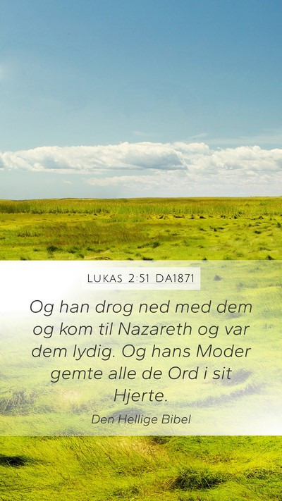 Lukas 2:51 DA1871 Bible Verse Image