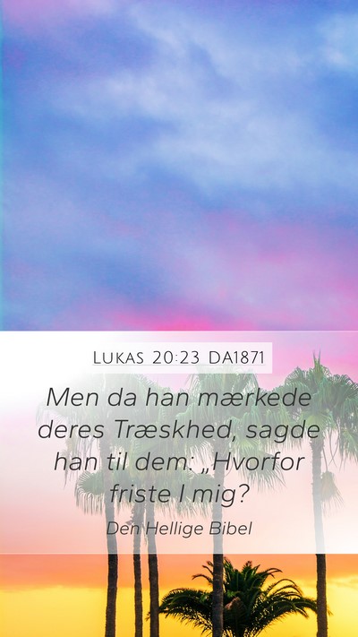 Lukas 20:23 DA1871 Bible Verse Image