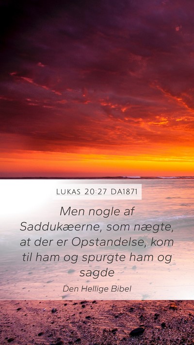 Lukas 20:27 DA1871 Bible Verse Image