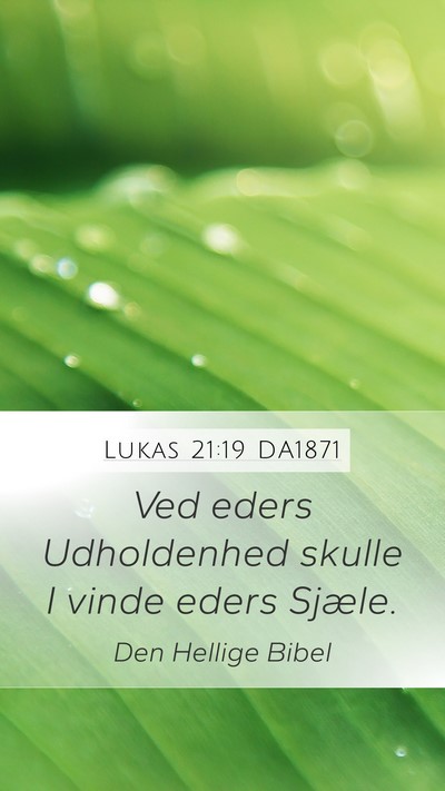 Lukas 21:19 DA1871 Bible Verse Image