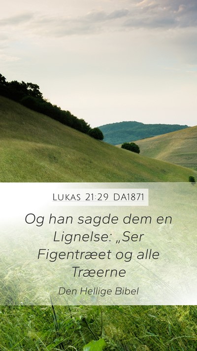 Lukas 21:29 DA1871 Bible Verse Image