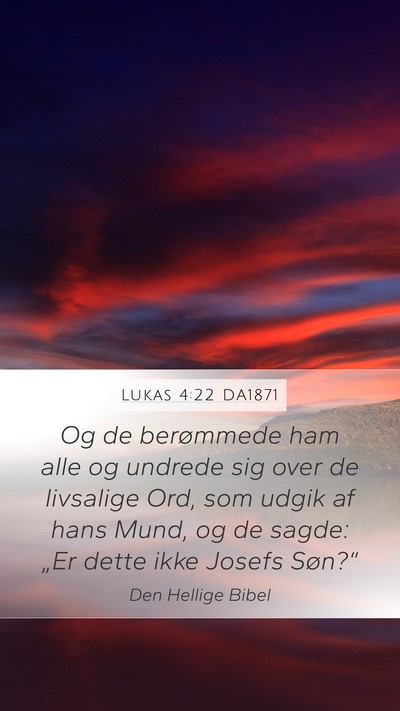 Lukas 4:22 DA1871 Bible Verse Image