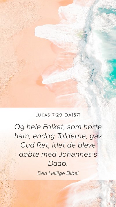 Lukas 7:29 DA1871 Bible Verse Image