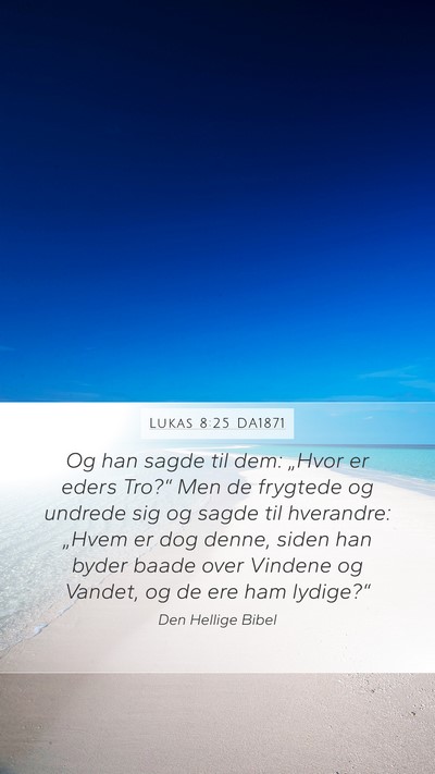 Lukas 8:25 DA1871 Bible Verse Image