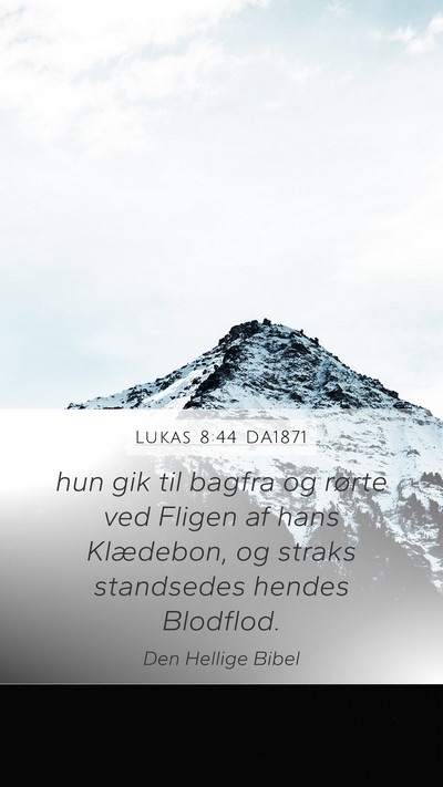 Lukas 8:44 DA1871 Bible Verse Image