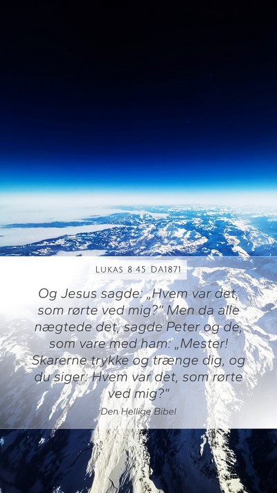 Lukas 8:45 DA1871 Bible Verse Image