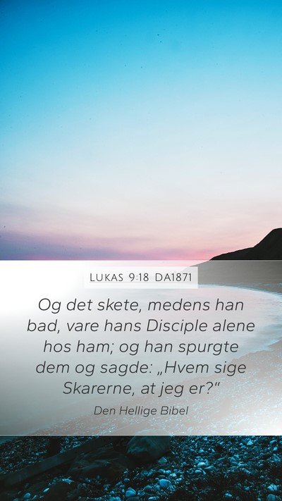 Lukas 9:18 DA1871 Bible Verse Image