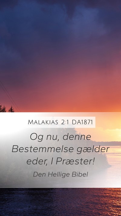 Malakias 2:1 DA1871 Bible Verse Image