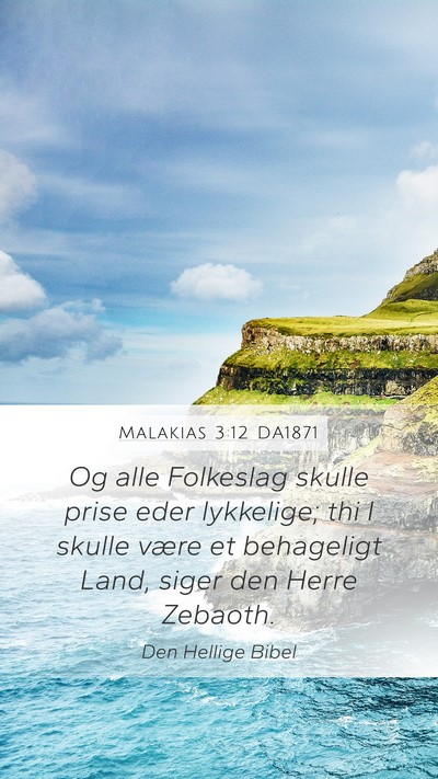 Malakias 3:12 DA1871 Bible Verse Image