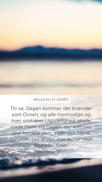 Malakias 4:1 DA1871 Bible Verse Image