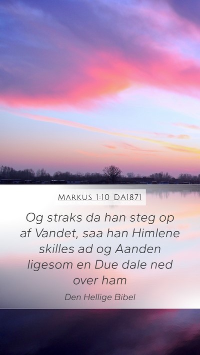 Markus 1:10 DA1871 Bible Verse Image