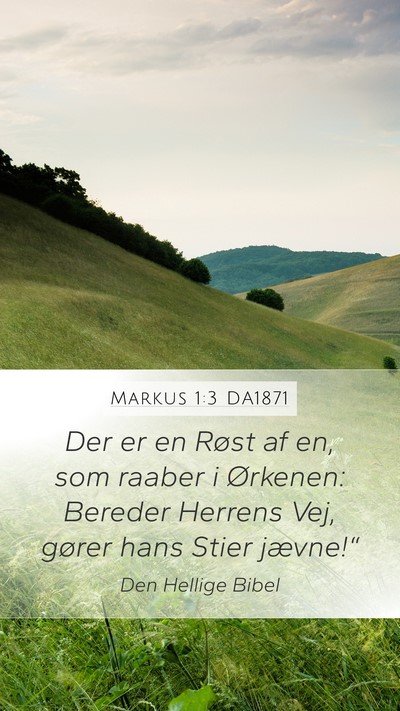Markus 1:3 DA1871 Bible Verse Image