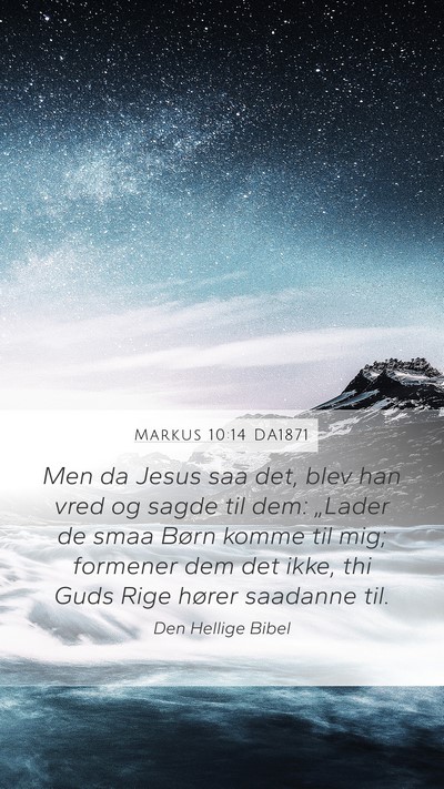 Markus 10:14 DA1871 Bible Verse Image