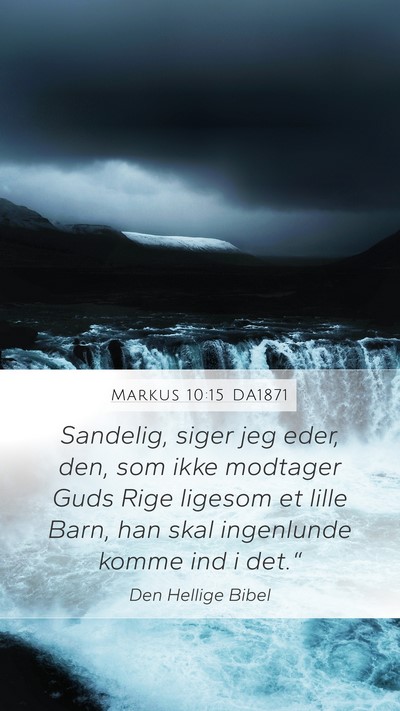 Markus 10:15 DA1871 Bible Verse Image