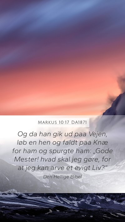 Markus 10:17 DA1871 Bible Verse Image