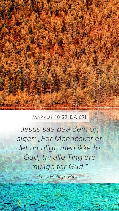 Markus 10:27 DA1871 Bible Verse Image