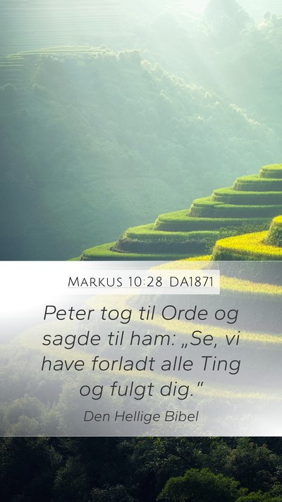 Markus 10:28 DA1871 Bible Verse Image