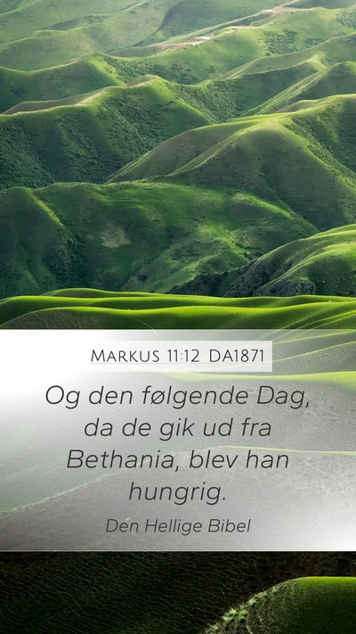 Markus 11:12 DA1871 Bible Verse Image