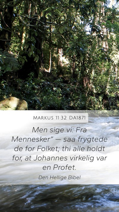 Markus 11:32 DA1871 Bible Verse Image