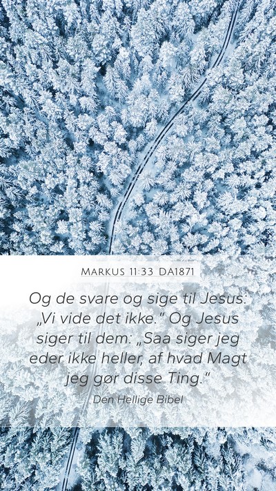 Markus 11:33 DA1871 Bible Verse Image