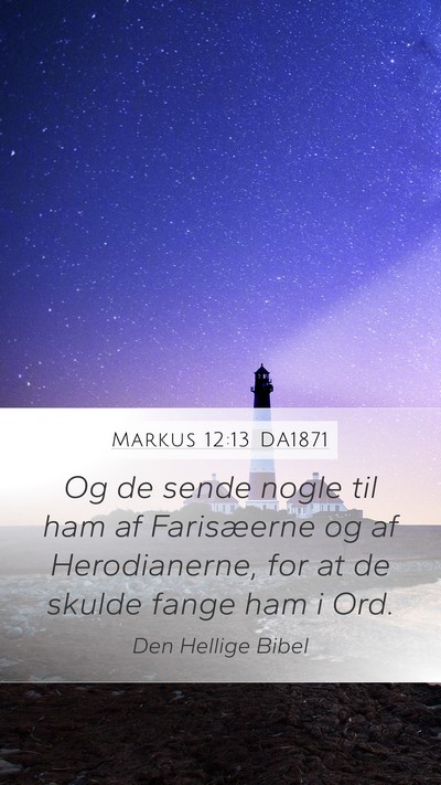 Markus 12:13 DA1871 Bible Verse Image