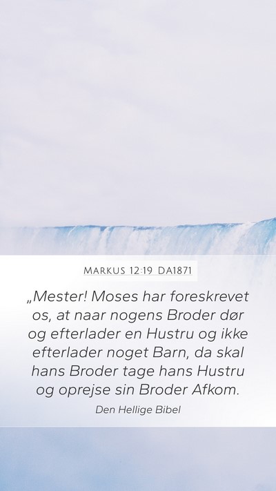 Markus 12:19 DA1871 Bible Verse Image