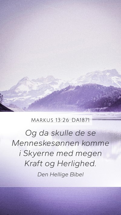 Markus 13:26 DA1871 Bible Verse Image