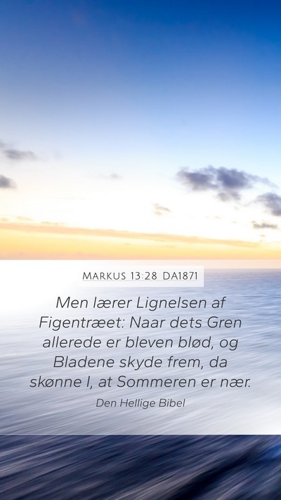 Markus 13:28 DA1871 Bible Verse Image