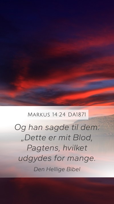 Markus 14:24 DA1871 Bible Verse Image