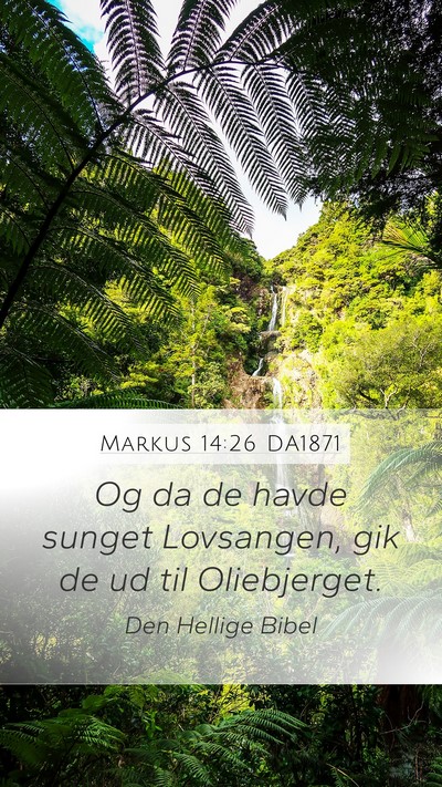 Markus 14:26 DA1871 Bible Verse Image