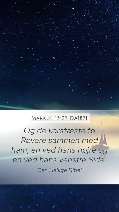 Markus 15:27 DA1871 Bible Verse Image