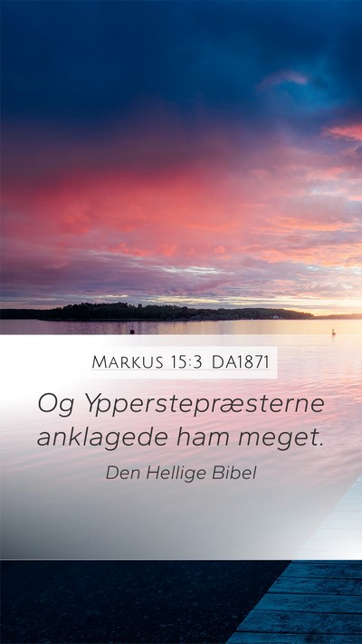 Markus 15:3 DA1871 Bible Verse Image