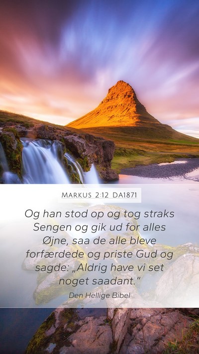 Markus 2:12 DA1871 Bible Verse Image