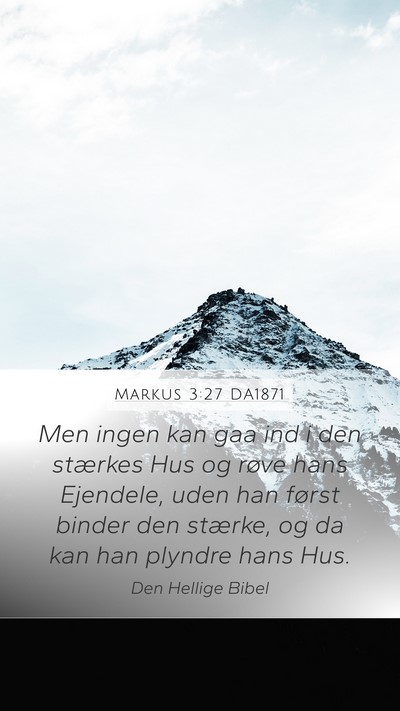 Markus 3:27 DA1871 Bible Verse Image