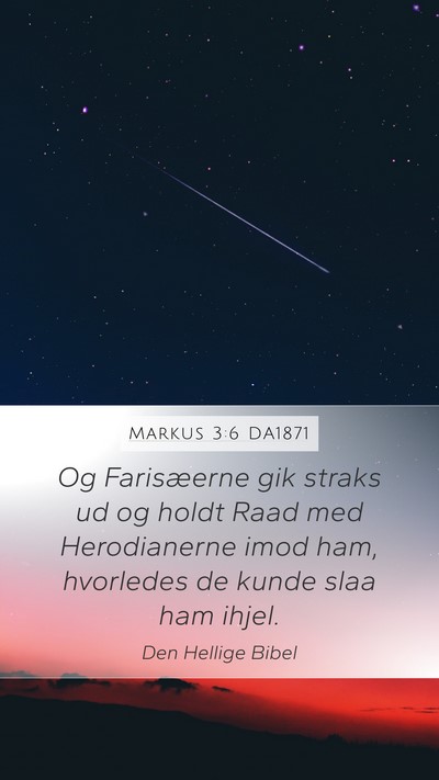 Markus 3:6 DA1871 Bible Verse Image