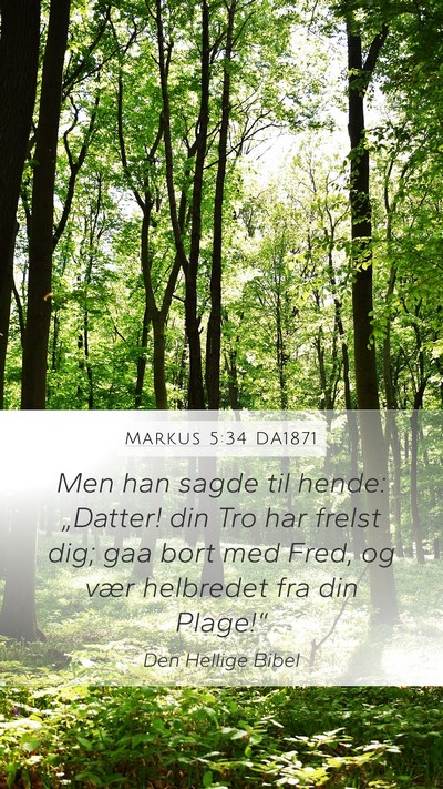 Markus 5:34 DA1871 Bible Verse Image