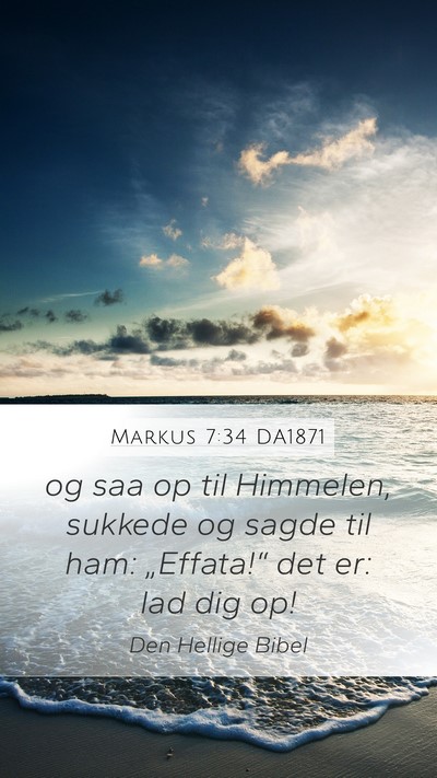 Markus 7:34 DA1871 Bible Verse Image