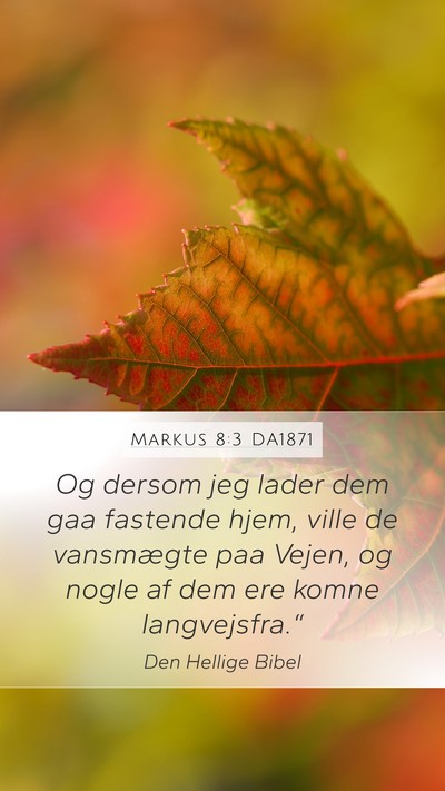 Markus 8:3 DA1871 Bible Verse Image