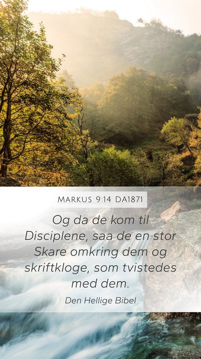 Markus 9:14 DA1871 Bible Verse Image