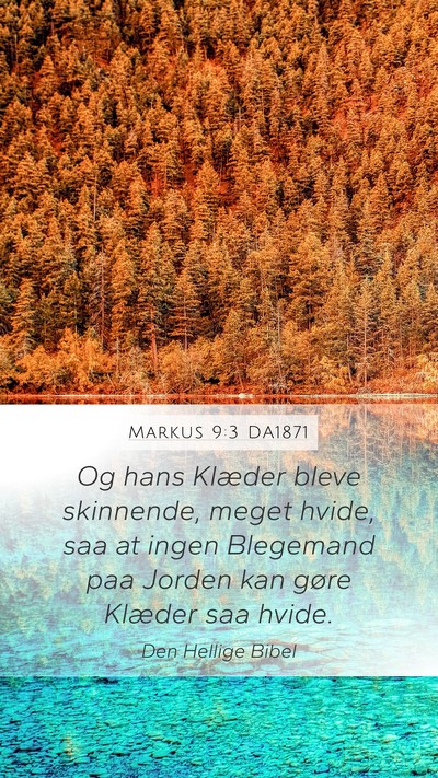 Markus 9:3 DA1871 Bible Verse Image