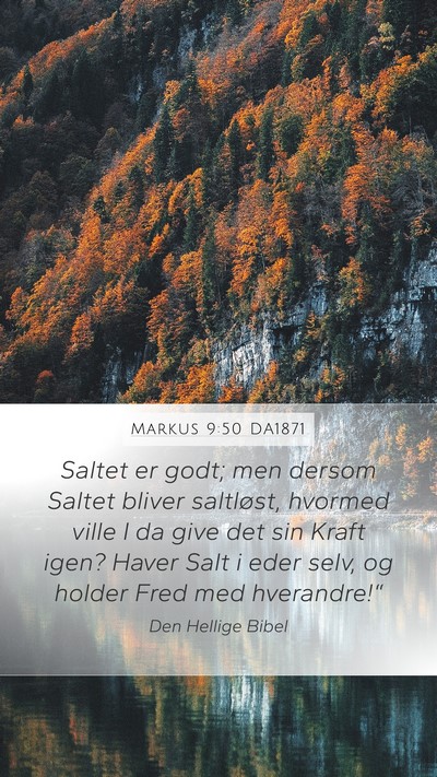 Markus 9:50 DA1871 Bible Verse Image
