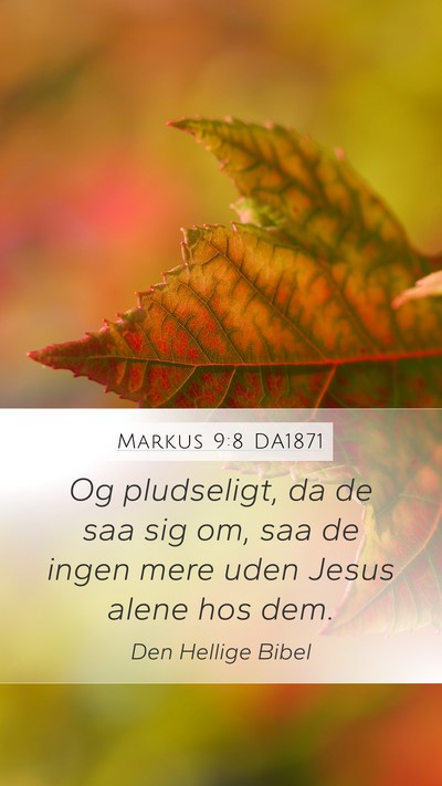 Markus 9:8 DA1871 Bible Verse Image