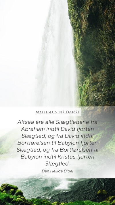 Matthæus 1:17 DA1871 Bible Verse Image